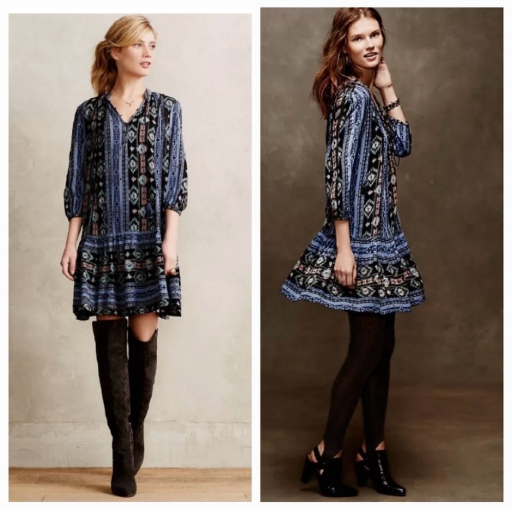 Anthropologie Holding Horses Boho Dress, Size XS.